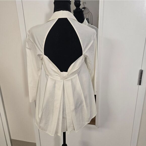 Anne Fontaine Tops - Anne Fontaine Open Back Blouse